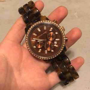 Michael Kors Ritz Tortoise Shell watch